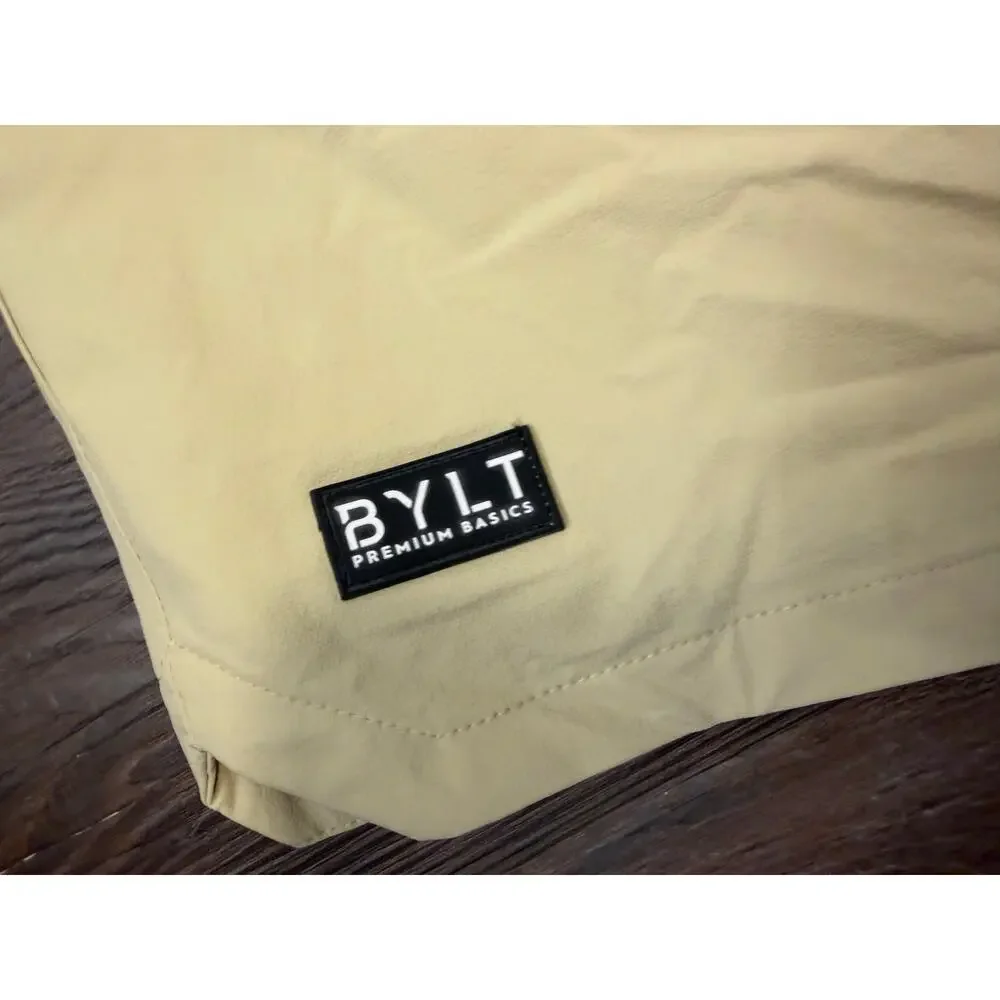 BYLT Premium Basics olive khaki drawstring shorts NWT Sz 3XL workout run lift